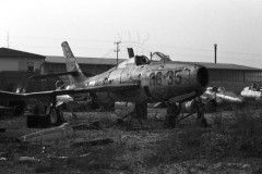 Il velivolo durante la ricostruzione - Foto archivio IHAP