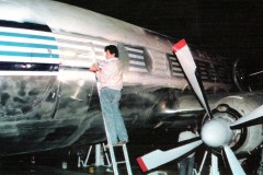 Applicazione della livrea Alitalia