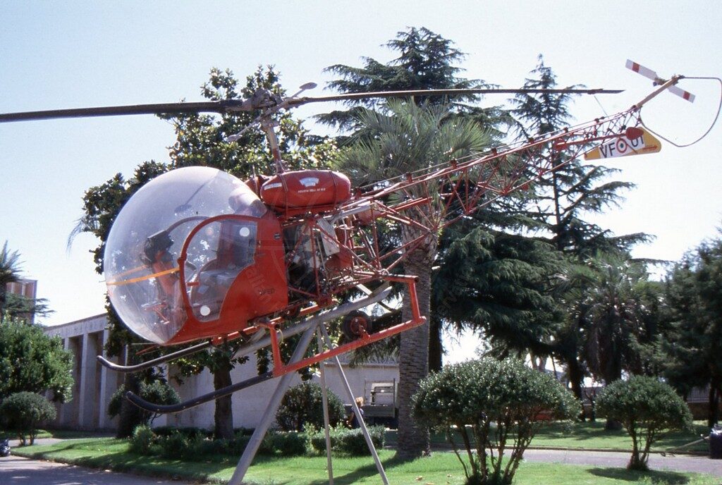 Agusta Bell AB 47G3-B1 I-VFED presso la scuola dei Vigili del Fuoco alle Capannelle