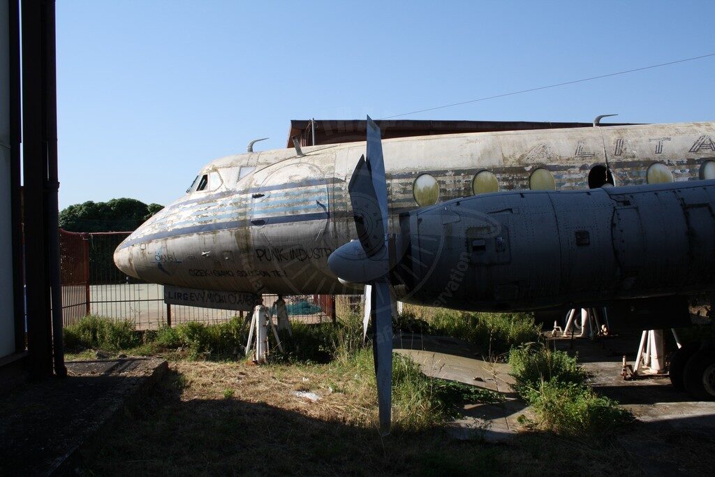 Vickers Viscount I-LIRG all'Istituto Tecnico Aeronautico De PInedo di Roma